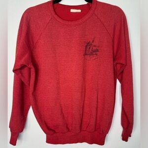 Vintage Quebec Isle aux Coudres Red Women's Sweatshirt